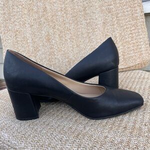Naturalizer Black Block Heel Pumps size 8